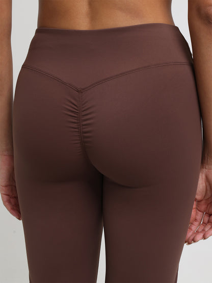 Women’s Crossover Flared Pants Brown