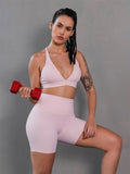 Women’s Light Pink SculptFit Gym Co-Ord Set