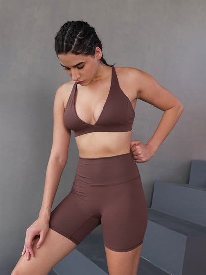 Women’s Brown SculptFit Gym Co-Ord Set