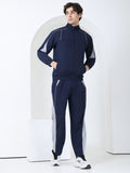 Men’s Navy Light Grey Colorblock Track Suit