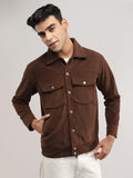 Men Winter Wear Regular Fit Corduory Jacket