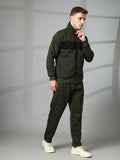 Men Olive Black Winter Tracksuit | CHKOKKO