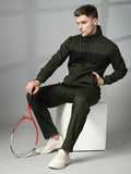 Men Olive Black Winter Tracksuit | CHKOKKO