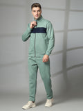 Men Pastel Green Winter Tracksuit | CHKOKKO