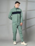 Men Pastel Green Winter Tracksuit | CHKOKKO