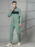 Men Pastel Green Winter Tracksuit | CHKOKKO