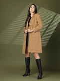 Women Casual Front Open Winter Trench Coat