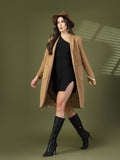 Women Casual Front Open Winter Trench Coat