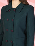 Women Knee-Length Double-Breasted Over Coat