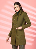 Women Double-Breasted Winter Overcoat