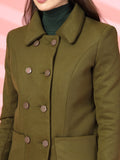 Women Double-Breasted Winter Overcoat