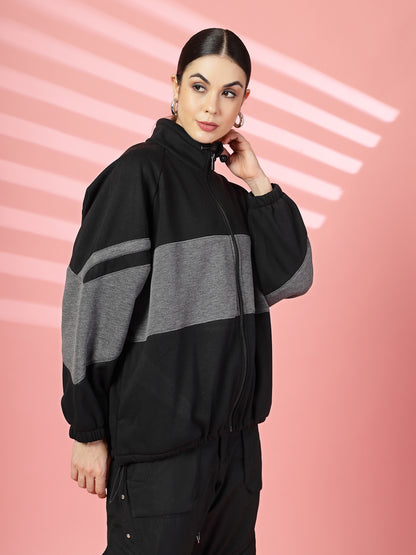 Women Winter Sports Zipper Stylish Oversized Jacket