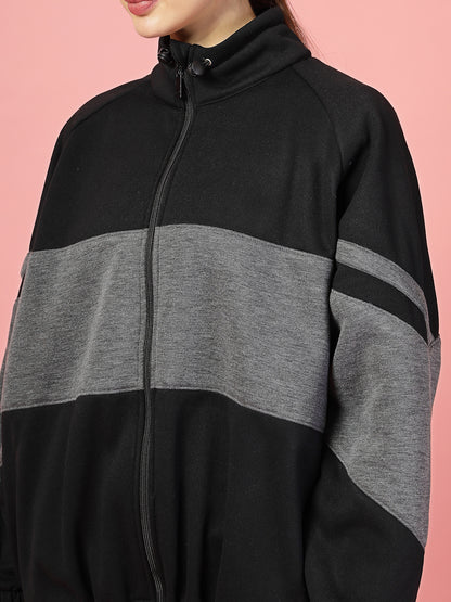 Women Winter Sports Zipper Stylish Oversized Jacket