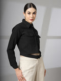 Women Winter wear Stylish Crop Jacket