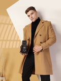 Men Winter Wear Double Breasted Long Coat