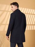 Chkokko Men Long Coat Double Breasted 5 Button