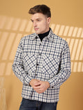 Men Winter Wear Check Shacket | CHKOKKO