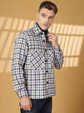 Men Winter Wear Check Shacket | CHKOKKO