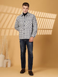 Men Winter Wear Check Shacket | CHKOKKO