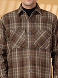 Men Winter Wear Check Shacket | CHKOKKO