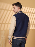 Men's Winter Wear Varsity Jacket With Ribbed Cuffs