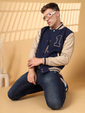 Men's Winter Wear Varsity Jacket With Ribbed Cuffs