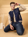 Men's Winter Wear Varsity Jacket With Ribbed Cuffs