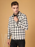 Men Winter Wear Check Shacket