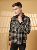 Men Checked Shacket | CHKOKKO