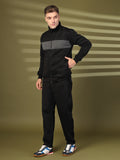 Men Black Grey Winter Tracksuit | CHKOKKO