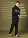 Men Black Grey Winter Tracksuit | CHKOKKO