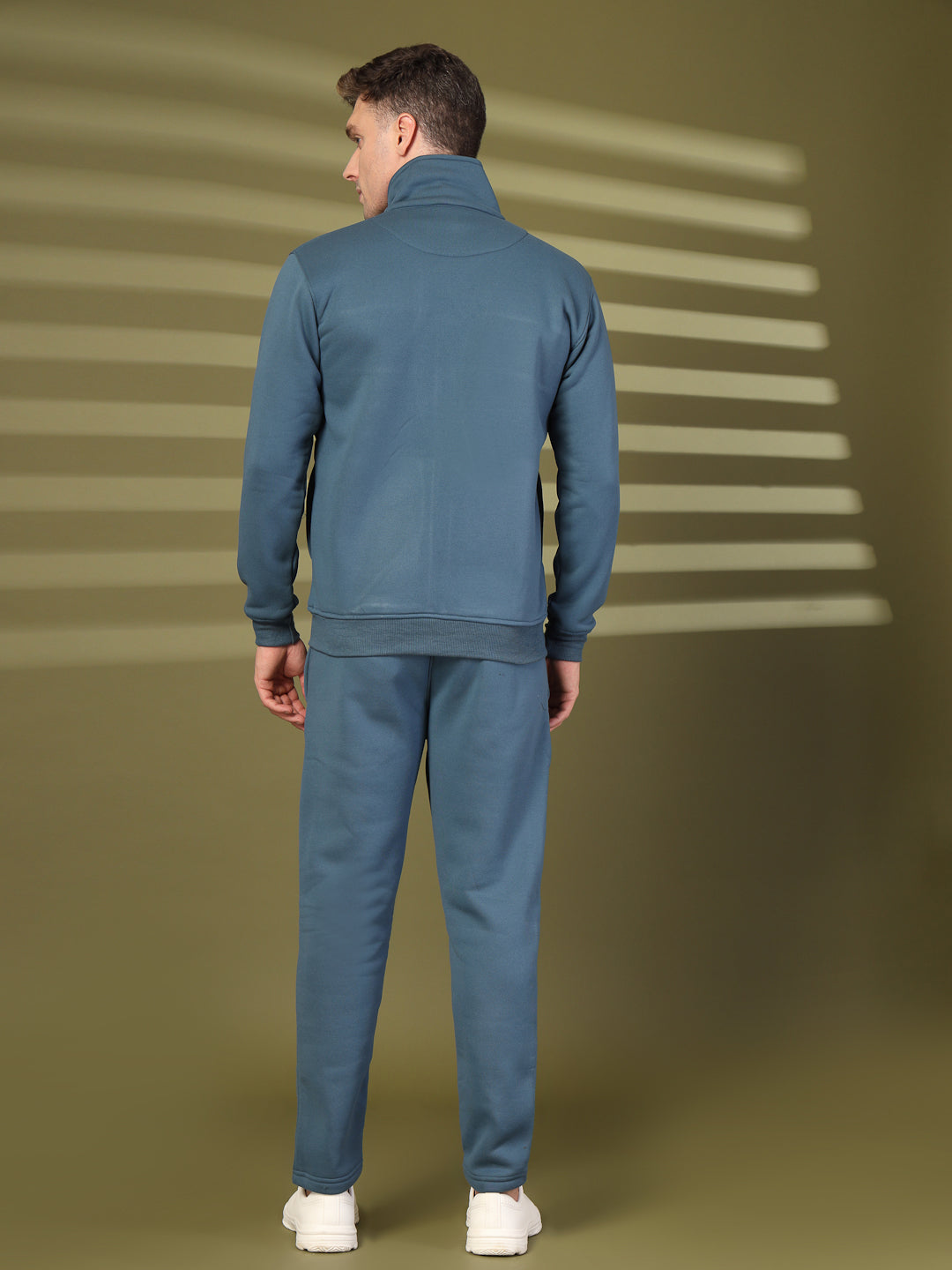 Men Indigo Black Winter Tracksuit | CHKOKKO