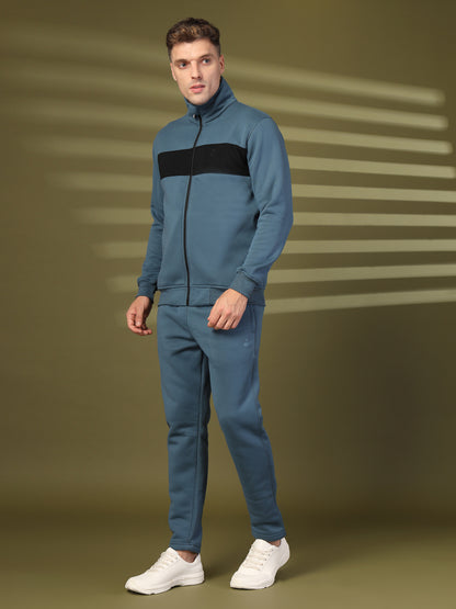 Men Indigo Black Winter Tracksuit | CHKOKKO