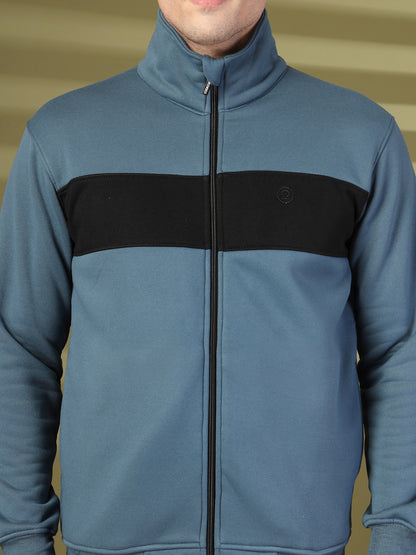 Men Indigo Black Winter Tracksuit | CHKOKKO