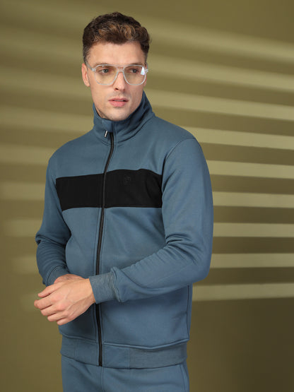 Men Indigo Black Winter Tracksuit | CHKOKKO