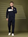 Men Navy Ecru Winter Tracksuit | CHKOKKO