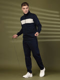 Men Navy Ecru Winter Tracksuit | CHKOKKO