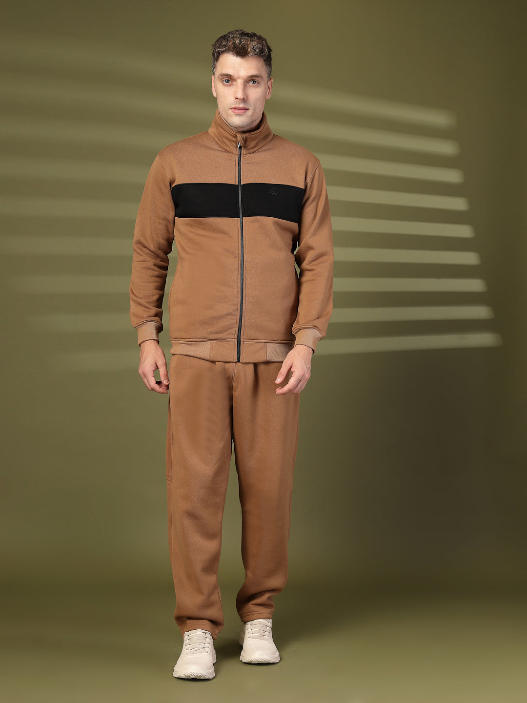 Men Golden Brown Winter Tracksuit | CHKOKKO