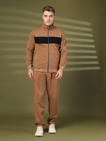 Men Golden Brown Winter Tracksuit | CHKOKKO
