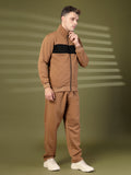 Men Golden Brown Winter Tracksuit | CHKOKKO