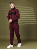 Men Wine Black Winter Tracksuit | CHKOKKO