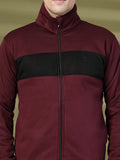 Men Wine Black Winter Tracksuit | CHKOKKO