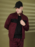 Men Wine Black Winter Tracksuit | CHKOKKO