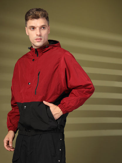 Men’s Lightweight UPF 50+ Sun Protection Summer Jacket Wine Black