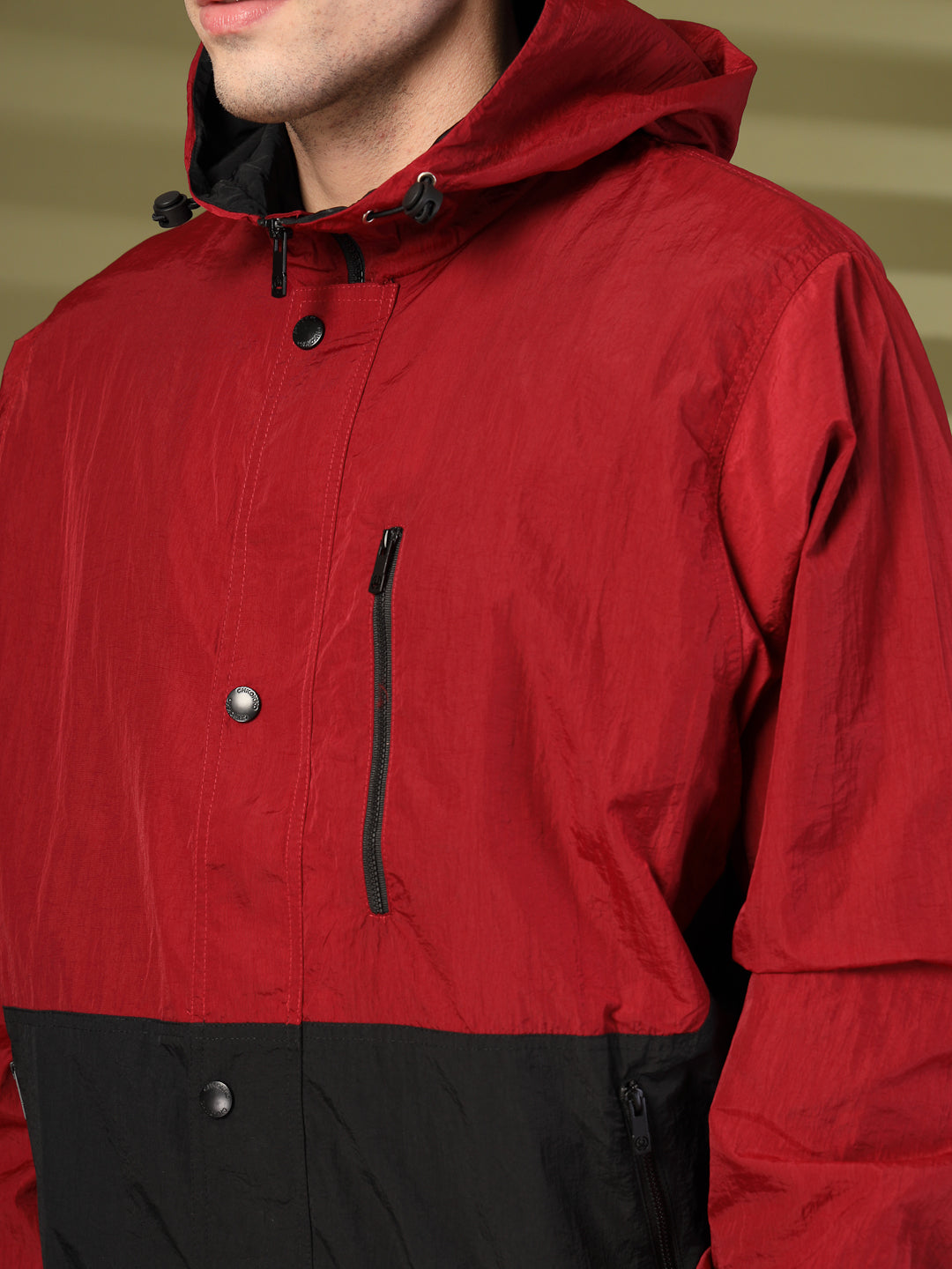 Men’s Lightweight UPF 50+ Sun Protection Summer Jacket Wine Black