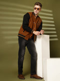 Men's Winter Wear Varsity Jacket With Ribbed Cuffs