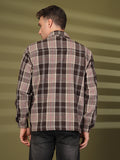 Men Winter Wear Check Shacket | CHKOKKO