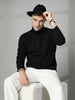 Men Black Winter Wear Regular Fit Turtle Neck T Shirt | CHKOKKO