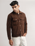 Men Winter Wear Regular Fit Corduory Jacket