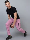 Men Pink Designer Regular Fit Trackpant
